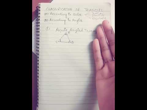 Types of Triangle 📐 According to angle #maths #letssolve #mathematicsclassvi #letslearnandshare