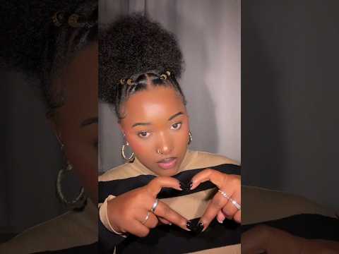 SIMPLE AND QUICK HAIR STYLE #hairstyles #naturalhairstyles #protectivehairstyle #shorts