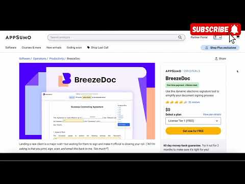BreezeDoc Appsumo Lifetime Deal [ $0 ] Review 2024 💕💕 Makes Document Signing Easier