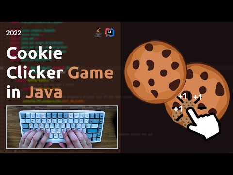 ASMR Programming - Cookie Clicker Game -  Java Swing Tutorial