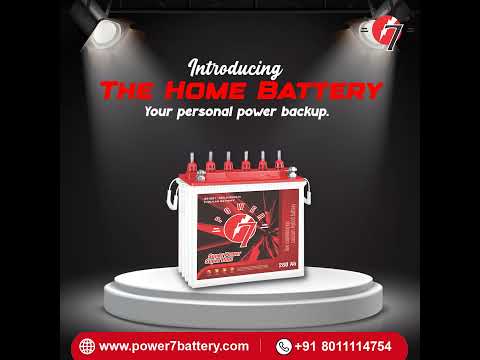 Your home’s trusted power backup — Power 7 Inverter Battery."#Power7Inverter #InverterBattery