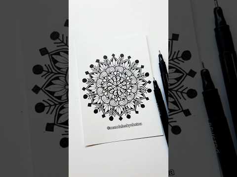 Snowflake Mandala Art: Winter's Touch❄️ #mandalaart #snowflakes #mandala