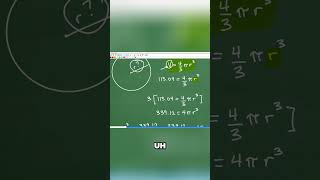 Master Sphere Volume  Find Radius Instantly! #math #maths #algebra #geometry