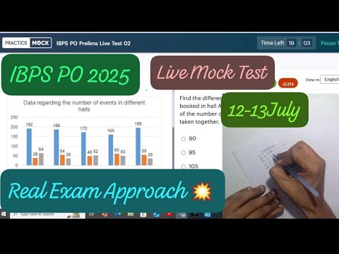🎯Practice Mock IBPS PO Live Mock test 📚✍️12 July | Share your Score 📝👆 | How to attempt mock test 🗒