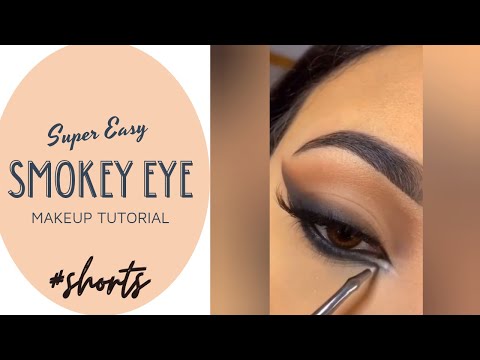 Black Smokey Eye Tutorial | Easy Steps For Beginners | How To Do Smokey Eye Makeup #shorts