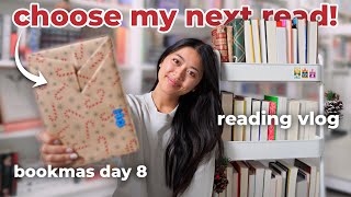 I blindly picked my next read..  (BLIND date with a BOOK challenge) | bookmas day 8📚❄️