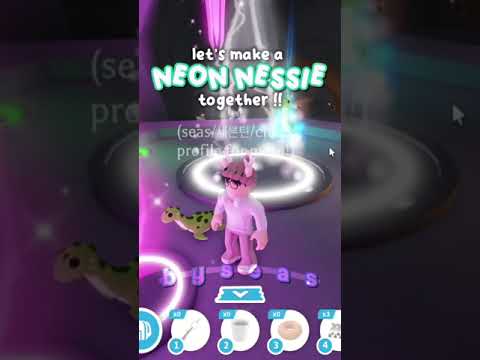 let’s make a NEON NESSIE !! (adopt me) :: #shorts #adoptme