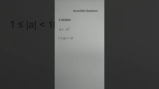 Rewrite in Scientific Notation #math