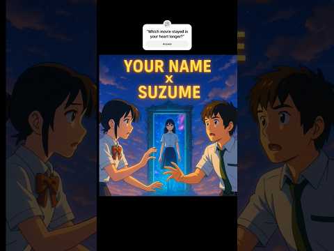“Your Name × Suzume – When Two Worlds Collide 💔✨” #anime #shorts