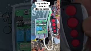 [76] Programming a remote to an external Steel-line receiver #garagedoors #diy
