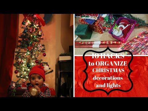 10 HACKS to store Christmas decorations and lights | Indian NRI Mom storage hacks | MOM ON THE GO