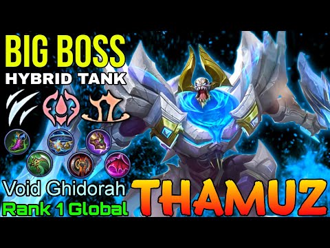 Big Boss Thamuz Hybrid Tanky Build - Top 1 Global Thamuz by Void Ghidorah - Mobile Legends