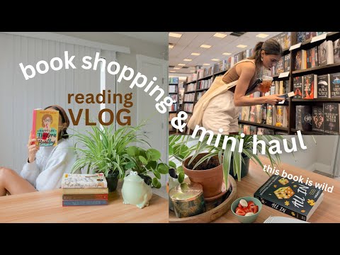 book shopping + mini book haul 📚 weekend reading vlog☀️