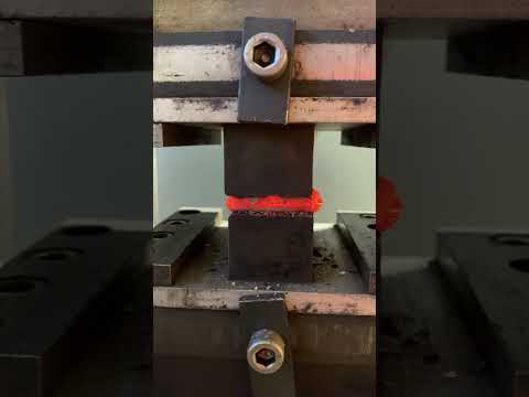 Big hot nut vs hydraulic forging press #crush #destruction #blacksmith