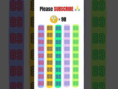 Can You Find the 98 Number?  l     #maths #shortsfeed #shorts