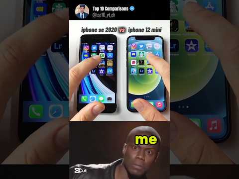 iphone se 2020 vs iphone 12 mini PUBG mobile test #pubgmobile #pubg #speed #iphone