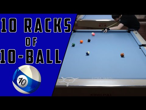 Track Your Progress in Pool | Ten Racks of 10-Ball