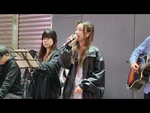 一手造成-Winka / 說謊者x美麗之最-MC張天賦 (Cover) @旺角銀行中心E2Busking 2025.02.24