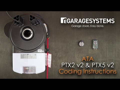 Coding the ATA PTX2 v2 & PTX5 v2 into the ATA GDO-6 Garage Roller Door Motor Opener