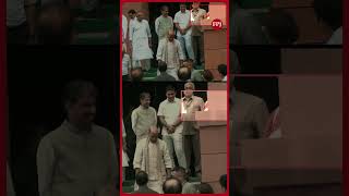Rajnath Singh Shares a Moment with Priyanka Gandhi in Parliament #indianews