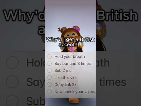I GOT A BRITISH ACCENT?? #viral #trend #roblox #adoptme #algorithm #fyp #fy #trending #shorts