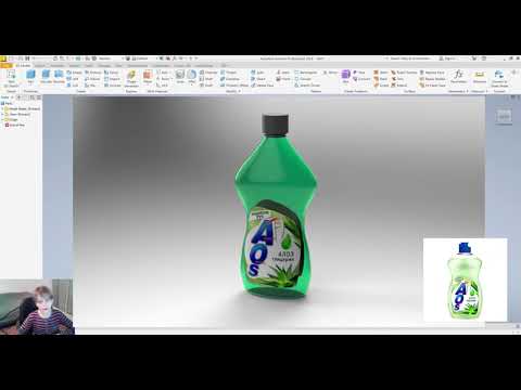Modeling a plastic bottle in Autodesk Inventor