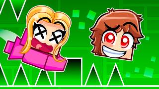 Pretending to be a NOOB in Geometry Dash, Then BEATING ALL LEVELS!