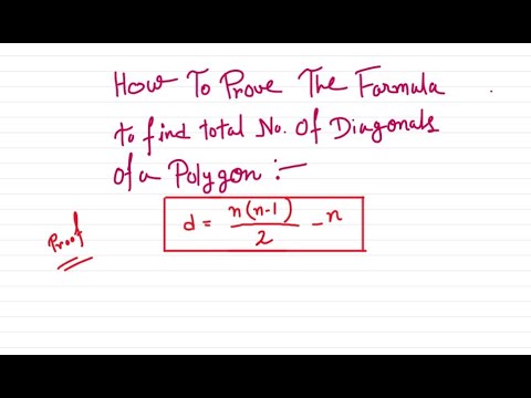 How To Prove Formula Of Diagonals || Polygons || Mathematics || Geometry #viral #mathematics #math