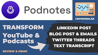 PodNotes Review - Insane Content Repurpose Machine!