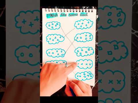 MATCH THE SAME CLOUD #concentration #finemotorskillsactivities #kidslearning #matchingactivity