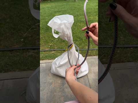 How to tie a bag or sack - bag knot✅ #lifehack #tips #trick #bag #knot #rope #garden #shorts