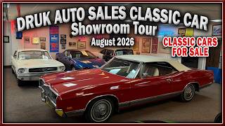 CLASSIC CARS FOR SALE - Lot Walk - Druk Auto Sales Showroom Tour & Lot Walk August 16 2026