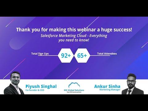 Webinar: Salesforce Marketing Cloud - Everything you need to know