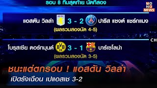 ชนะแต่ตกรอบ ! แอสตัน วิลล่า เปิดรังเฉือน เปแอสเช 3-2 | Monoข่าวเช้า | 16 เม.ย. 68
