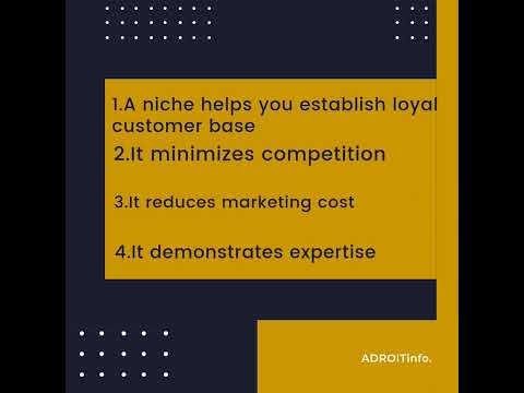 why is finding a business niche important?