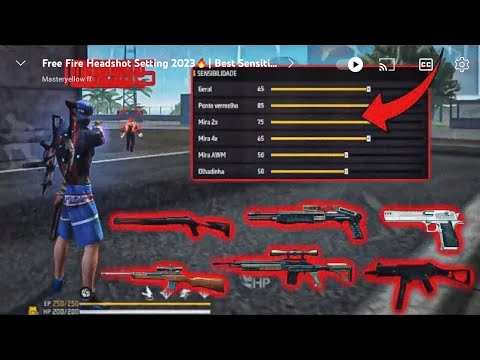 Free Fire Headshot Setting 2023🔥| Best Sensitivity Settings|Free Fire New Sensitivity + Hud Setting