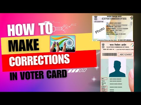 How to make corrections in voter card online 2024/वोटर कार्ड में नाम/पता/DOB/फोटो कैसे बदले/#share☺️