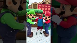 Meeting Mario and Luigi at Super Nintendo World at Universal Studios Hollywood
