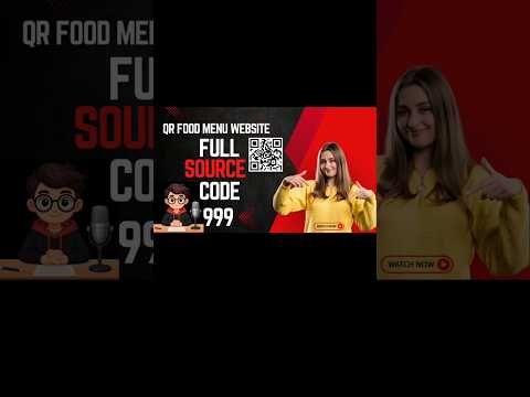 🚀🔥999/- only QR Menu Full Website Source Code