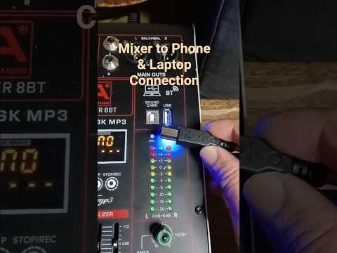 Mixer to Phone Audio Connection  #audiomixer #audioequipment #audiocable