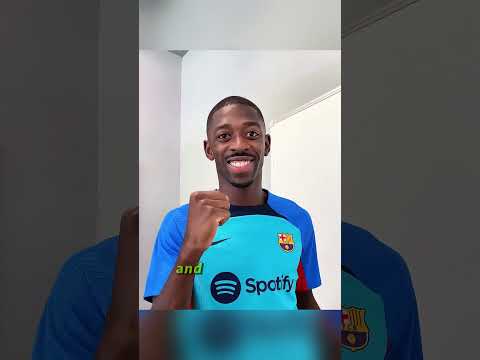 Have you noticed Ousmane Dembélé's bizarre pose when passing the championship trophy ？ #usa