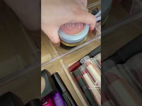 Organizing my make up vanity using dollar tree containers