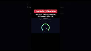 This bro have 20Gbps NASA internet connection #internet #lan #legendary #moment #speedtest #shorts