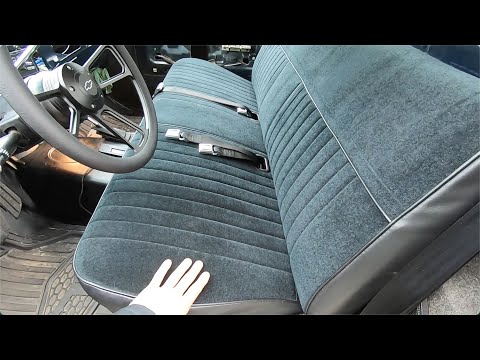 1985 k20 Square Body Project Episode #5  - New Steering Wheel And New Seat!
