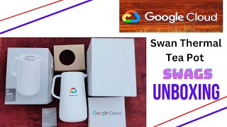 Qwiklabs Arcade Challenge 2023 Goodies || Google Cloud Swan Thermal Tea Pot || Unboxing 🔥🔥🔥🔥