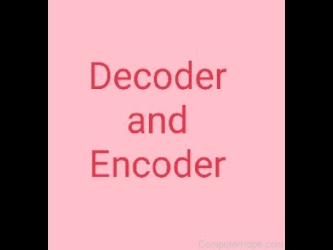 Decoder and Encoder with logic diagram (lec-6)
