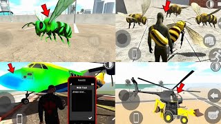 New Flying Bee Cheat Code +Zombie Character+All Secret Features🤫In Indian Bike Driving 3D New Update