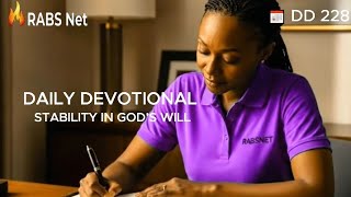 Stability In GOD'S Will 