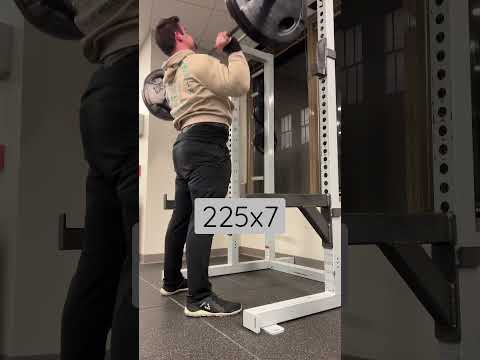 Overhead Press 225 for 7 Reps Easy