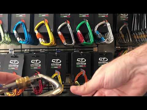 CT D-Shape Stainless Steel Screw Lock Carabiner
